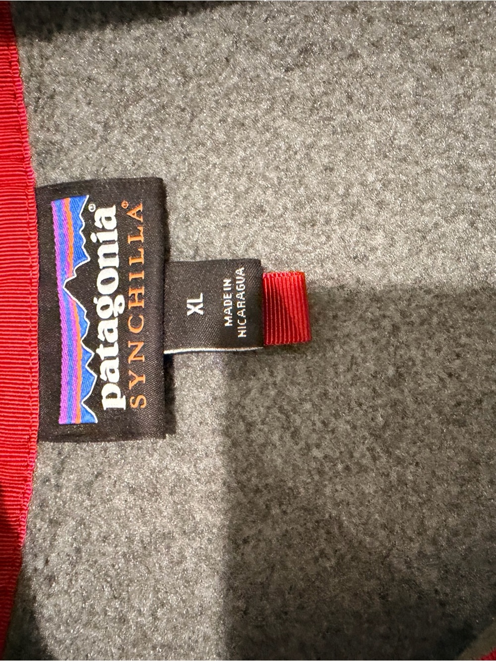 Patagonia Gray Fleece Pullover with Teal Trim - Picture 8 of 8